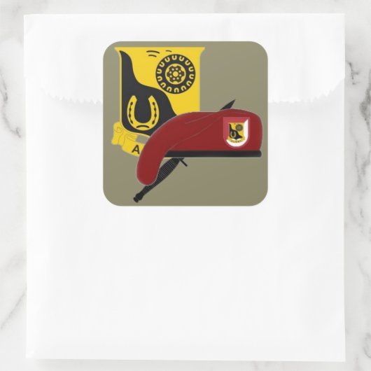 第1戦隊91騎兵隊173D航空機搭載シール スクエアシール (バッグ)