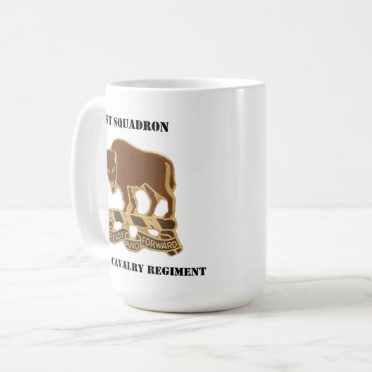 第1戦隊、第10軍備隊マグカップ コーヒーマグカップ (正面左)