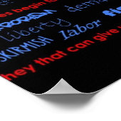 第1改正「Wordle」ポスター ポスター (角)