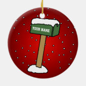 第1新しい家のクリスマス セラミックオーナメント (裏面)
