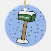 第1新しい家のクリスマス セラミックオーナメント (裏面)