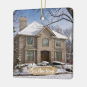第1新しい家のクリスマス セラミックオーナメント (左)