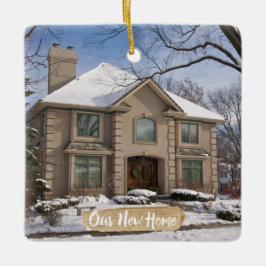 第1新しい家のクリスマス セラミックオーナメント