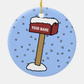 第1新しい家のクリスマス セラミックオーナメント (裏面)