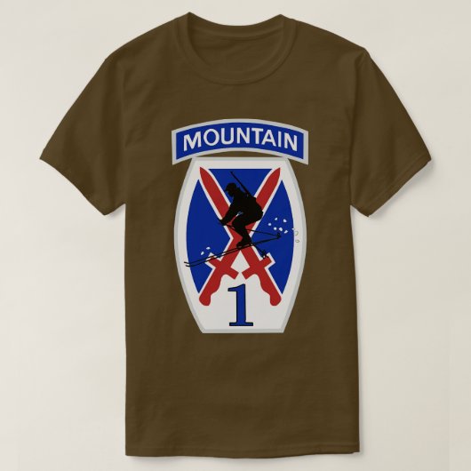 第1旅団第10山師団 Tシャツ (デザイン正面)