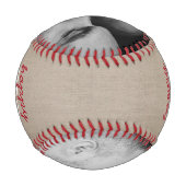 第1日素朴父の2日目フォトベースボール 野球ボール (裏面)