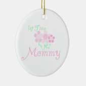 第1時間のお母さんのピンクによってはギフトが開花します セラミックオーナメント (右)