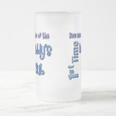 第1時間のお父さんの父の日はビールのジョッキを曇らしました フロストグラスビールジョッキ (中央)