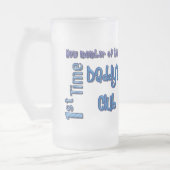 第1時間のお父さんの父の日はビールのジョッキを曇らしました フロストグラスビールジョッキ (左)