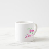 第1時間の祖母のピンクによってはギフトが開花します エスプレッソカップ (正面右)