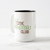 第1時間の祖母クラブ(緑) ツートーンマグカップ (正面左)