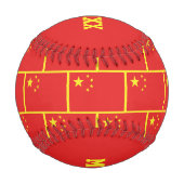 第1最高のパパ父日中国国旗 野球ボール (裏面)