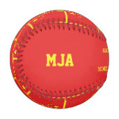 第1最高のパパ父日中国国旗 野球ボール (正面左)