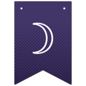 第1期かわいいダークパープルグルービーレタリング バンティングフラッグ (第1の旗)
