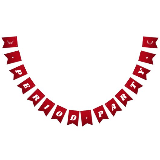 第1期かわいいダークレッドグルービーレタリング バンティングフラッグ (全)