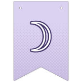 第1期かわいいラベンダーパープルファンキーレタリング バンティングフラッグ (第1の旗)