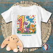 第1期の誕生日の恐竜誕生日 ベビーTシャツ