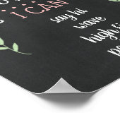 第1期の誕生日マイルストーンのポスター素朴Chalkboard ポスター (角)