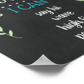 第1期の誕生日マイルストーンのポスター素朴Chalkboard ポスター (角)