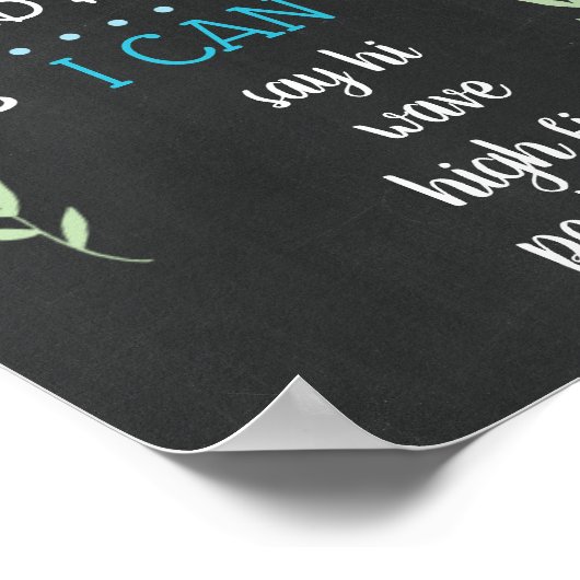 第1期の誕生日マイルストーンのポスター素朴Chalkboard ポスター (角)