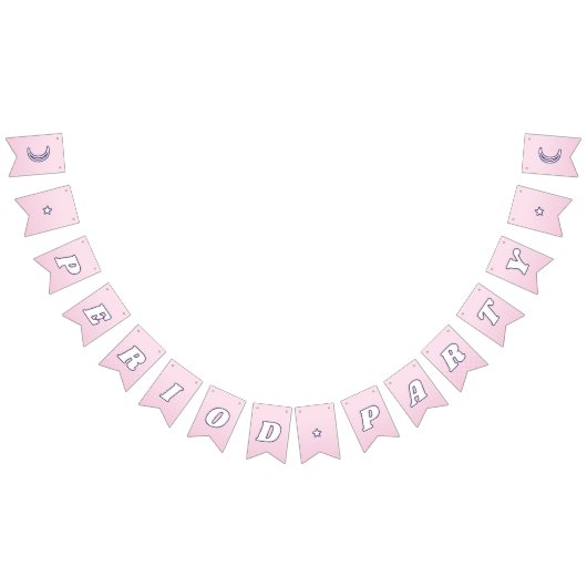 第1期キュートパステルピンクグルーヴィレタリング バンティングフラッグ (全)