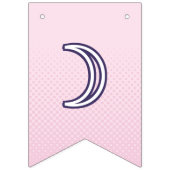 第1期キュートパステルピンクグルーヴィレタリング バンティングフラッグ (第1の旗)