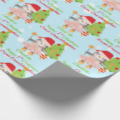 第1期クリスマス素晴らし孫娘ペンギン ラッピングペーパー (角)
