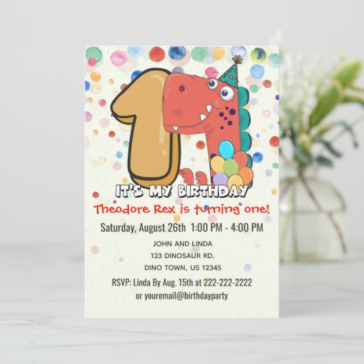 第1期バースデービノーズパーティーカスタム 招待状 (スタンド正面)