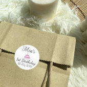 第1期パーソナライズされた生誕生会のお願い ラウンドシール