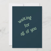 第1期パーティーお洒落動物お祝い 招待状 (裏面)