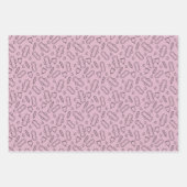 第1期パーティーパステルピンクタンポン柄 ラッピングペーパーシート (正面3)