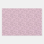 第1期パーティーパステルピンクタンポン柄 ラッピングペーパーシート (正面2)