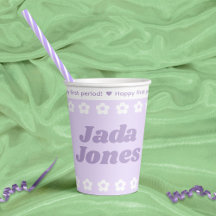 第1期パーティー紫の花柄