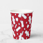 第1期パーティー赤白タンポン柄 紙コップ (右)