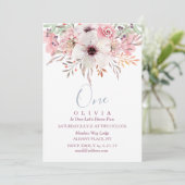 第1期ピンクウォーターフローラ招待状 招待状 (スタンド正面)