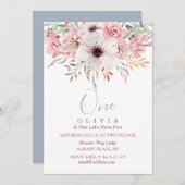 第1期ピンクウォーターフローラ招待状 招待状 (正面/裏面)