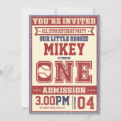 第1期ヴィンテージ野球招待状 招待状 (正面)