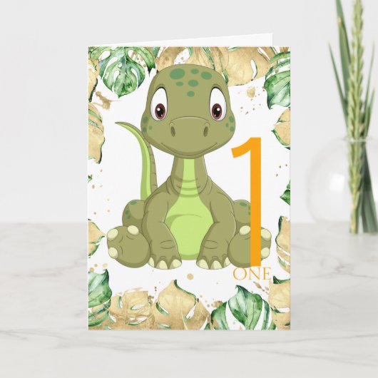 第1期誕生日恐竜ジャングルカード カード (正面)