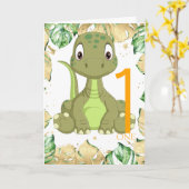 第1期誕生日恐竜ジャングルカード カード (黄色い花)