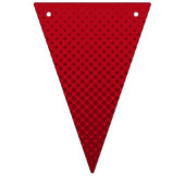 第1期赤白かわいいバブル文字 バンティングフラッグ (第1の旗)