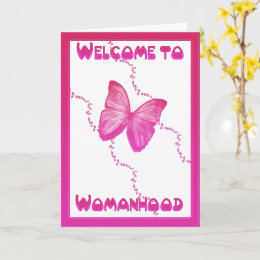 第1期、第1期、女性 カード (黄色い花)