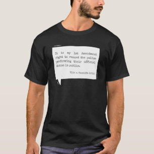 第1条警察記録権 Tシャツ