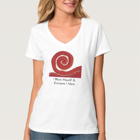 第1根Chakra#1: 金銭私自分自身を…賛美して下さい Tシャツ (正面)