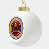 第1機甲師団の思い出のクリスマス セラミックボールオーナメント (右)