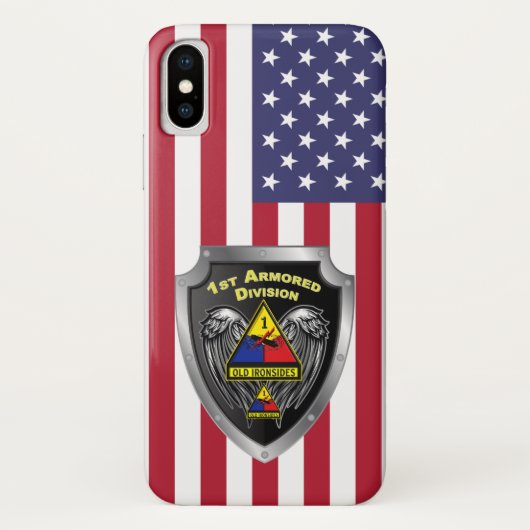 第1機甲師団 “オールド・アイアンサイズ” Case-Mate iPhoneケース (裏面)