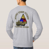 第1機甲師団[第1広告] Tシャツ (裏面)