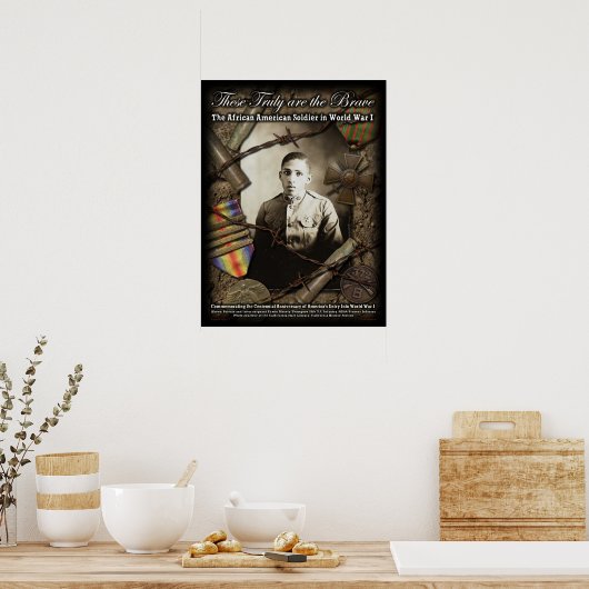 第1次世界大戦のアフリカ系アメリカ兵ポスター ポスター (キッチン)