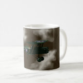 第1次世界大戦のイギリスの戦闘機の茶マグ コーヒーマグカップ (正面右)
