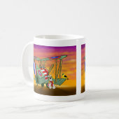 第1次世界大戦のエース・パイロットのマグ コーヒーマグカップ (正面左)