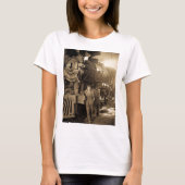 第1次世界大戦のヴィンテージの円形機関車庫Rosies Tシャツ (正面)